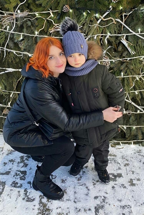 Юлія Зубченко з сином Артемом