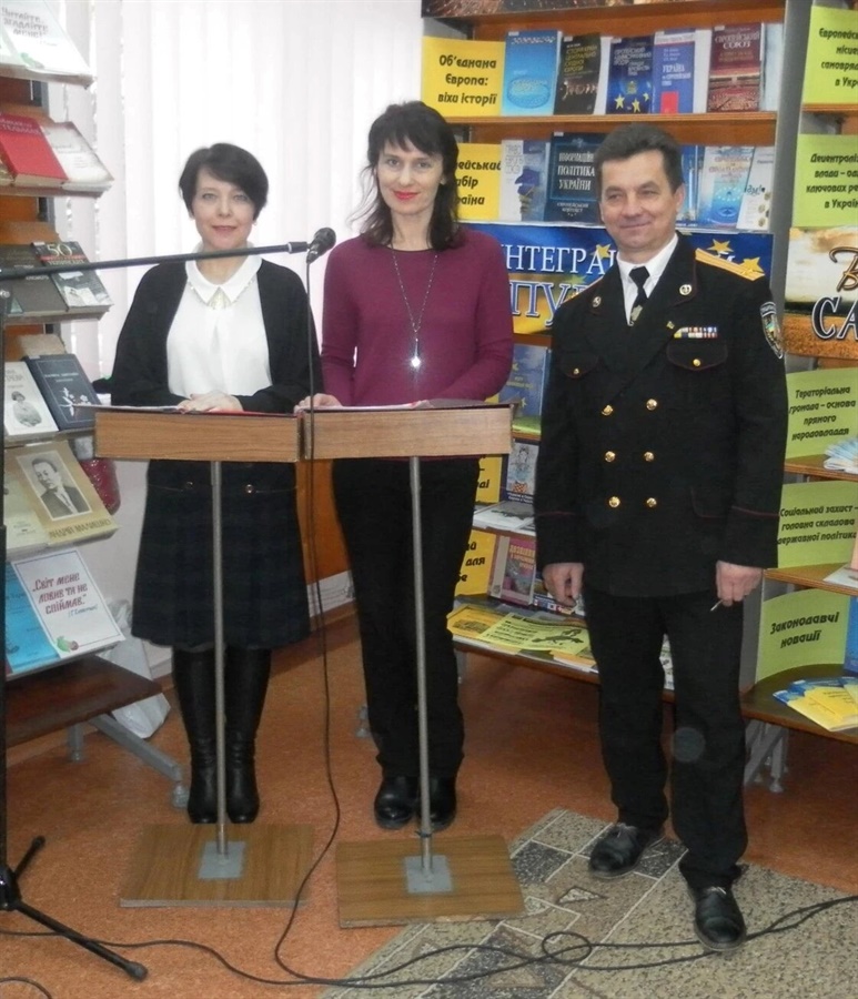 Олександр Бережний на презентації власної книжки, 2017