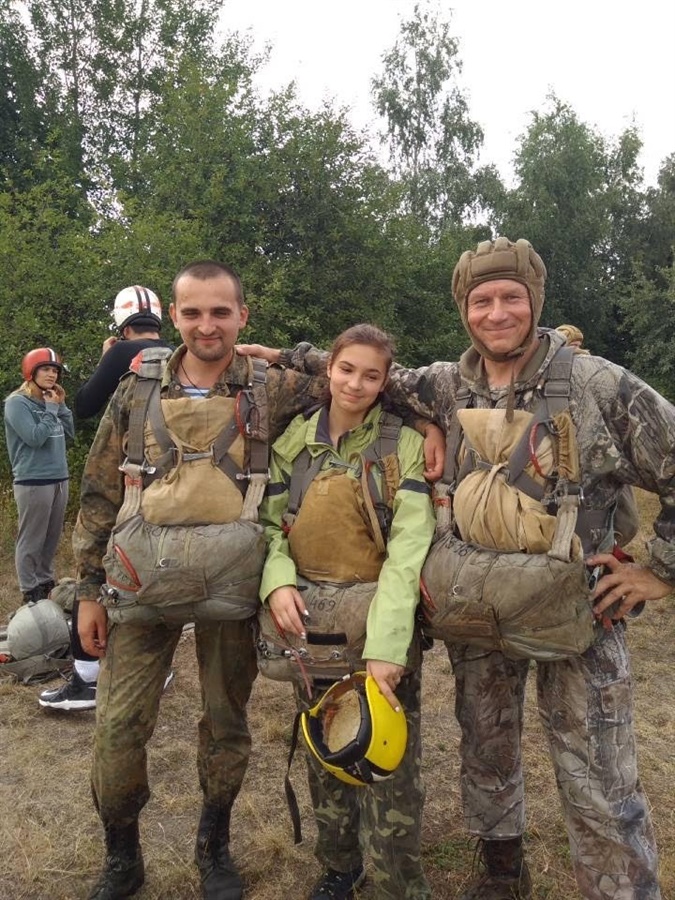 Тетяна Клепак із татом (справа)