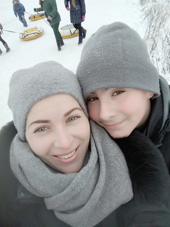 Богдан Пилипенко разом зі своєю мамою Ксенією