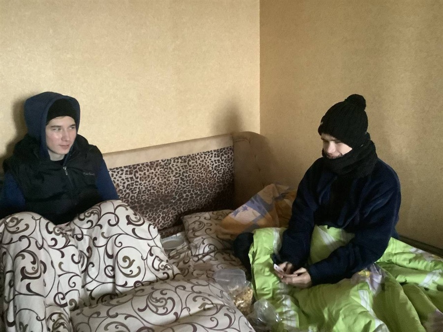 Максим Кіщик із братом Артемом після початку повномасштабної війни