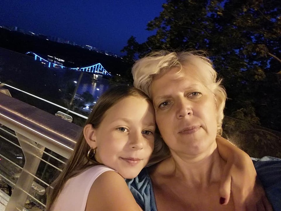 Катерина Піхур із мамою Оленою