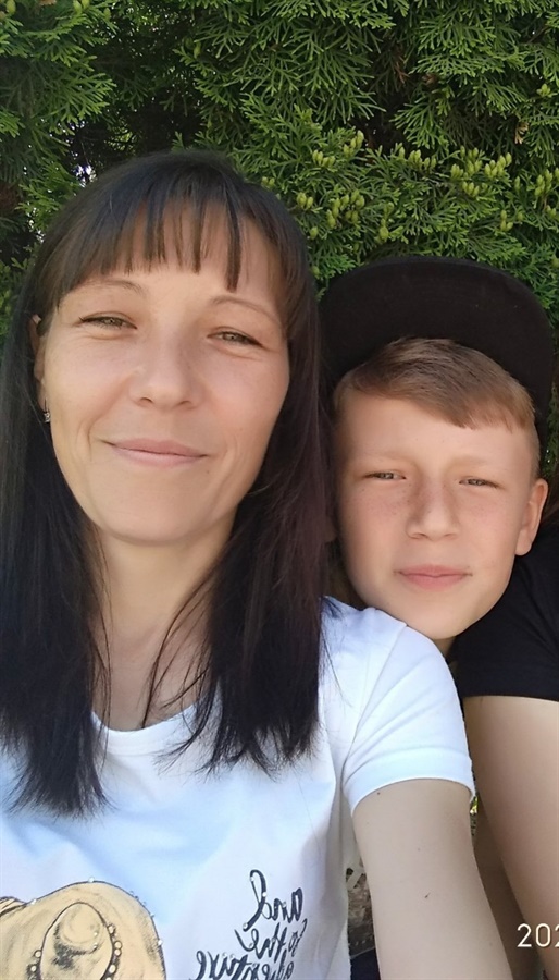 Олександр Сірий з мамою Юлією