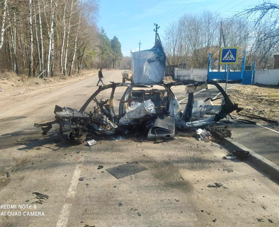 Авто Гостєвих після трагедії