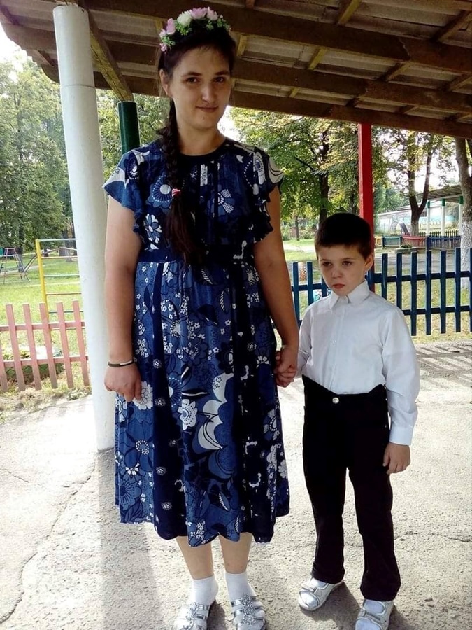 Дмтро Ус з мамою