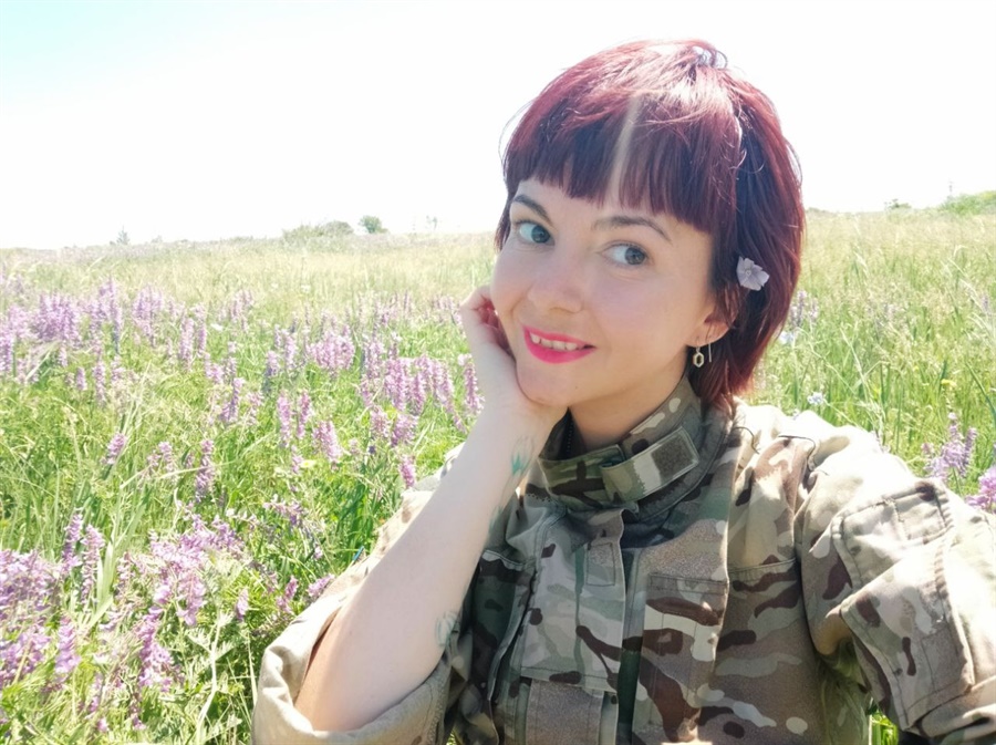 Валерія під час служби в прикордонному загоні