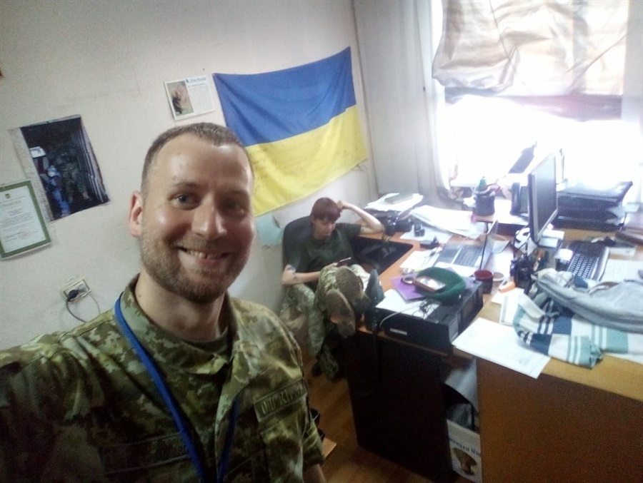Валерія та Андрій в кабінеті прикордонного загону