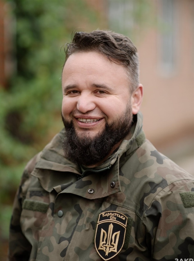 Мар’ян Берездецький – заступник командира з питань морально-психологічного забезпечення батальйону «Карпатська Січ» імені Олега Куцина