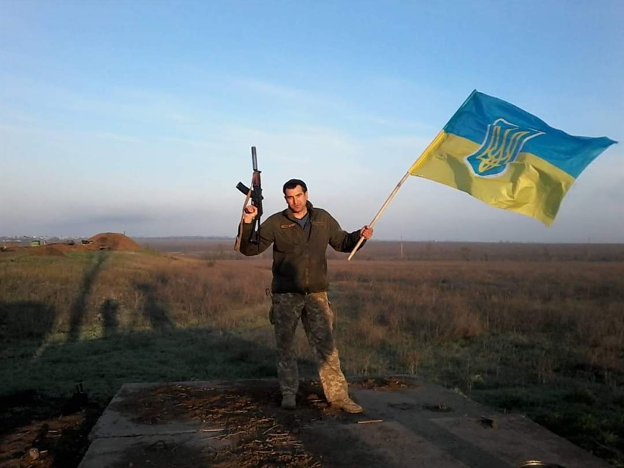 Євгеній Гладій на навчаннях в Широкому лану