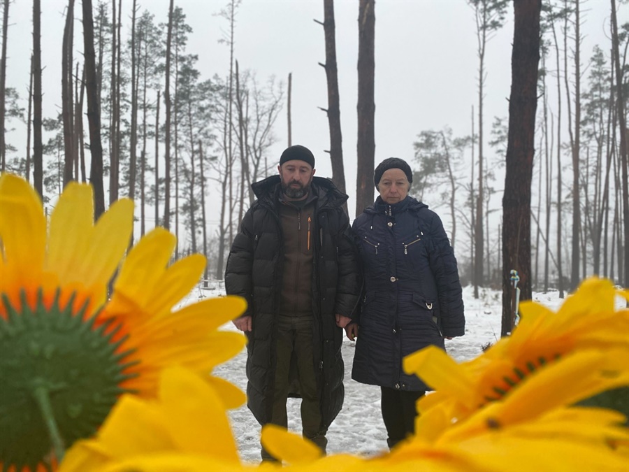 Лариса із сином Павлом у Мощуні