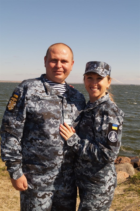 Подружжя Анатій на службі в Очакові, 2017 рік 