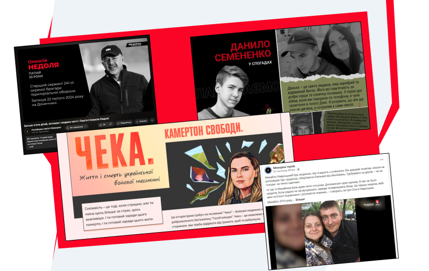 Нові можливості вшанування для родин героїв від платформи пам’яті Меморіал в рамках кампанії Донат на пам’ять