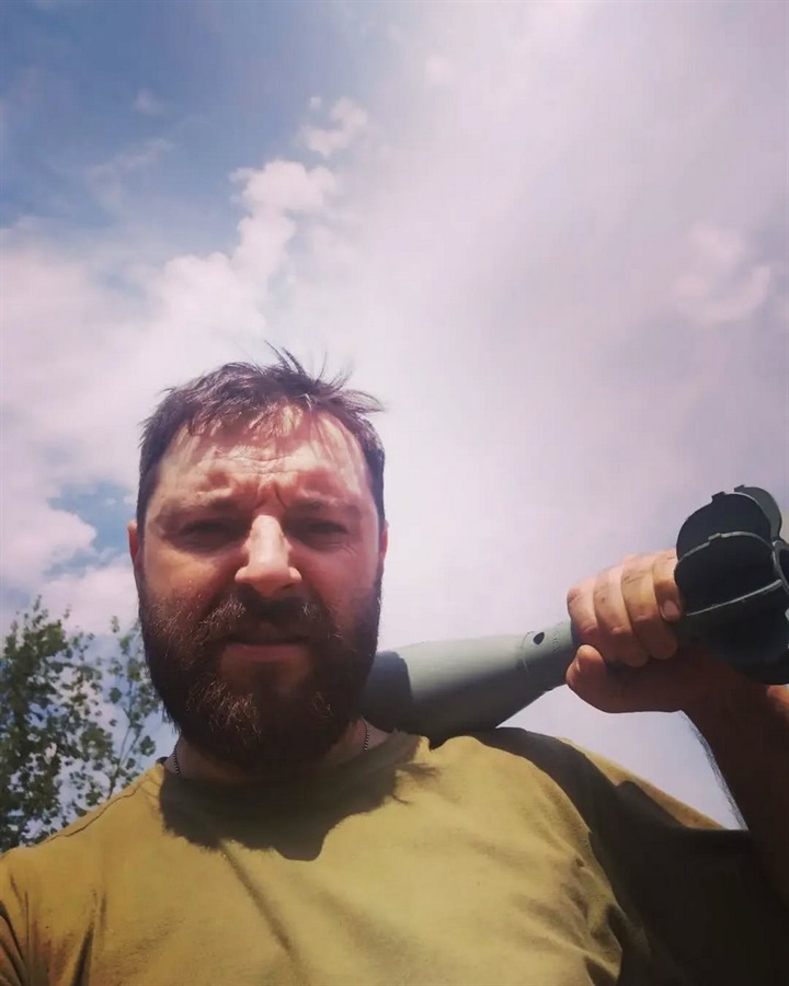Андрій Касенюк воював на Луганщині. Фото зі сторінки Інстаграм.