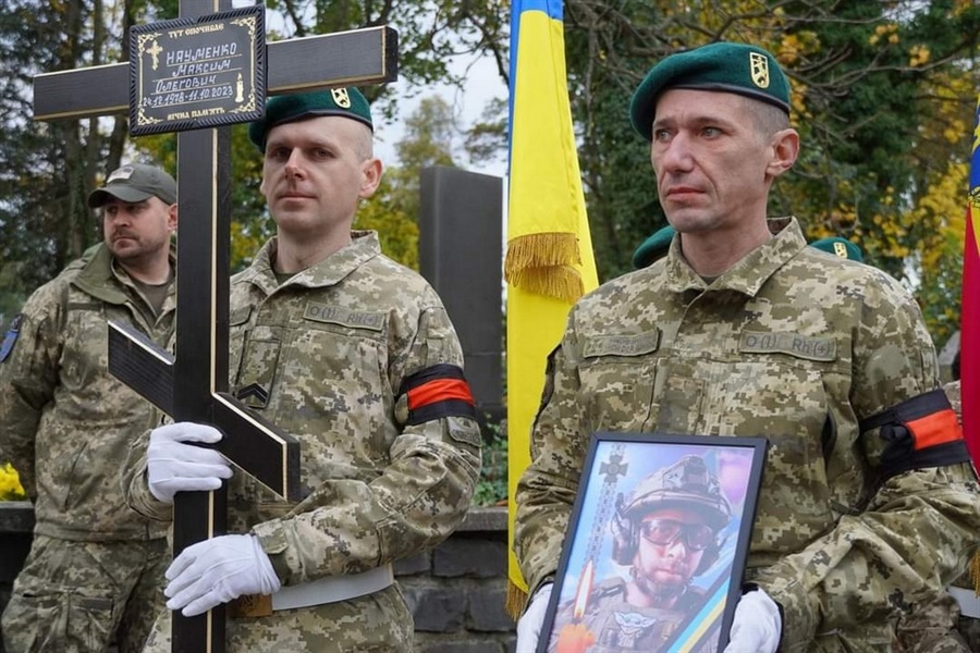 Церемонія прощання з “Діджеєм” в Ужгороді. Фото - Державна прикордонна служба України. 