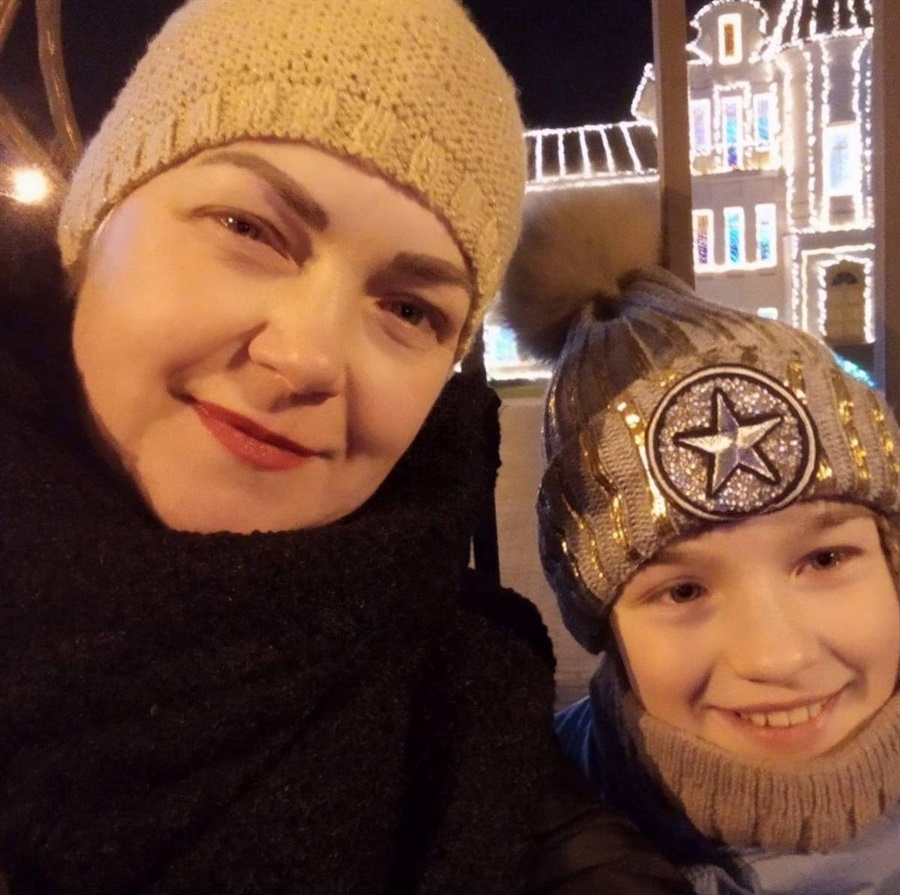 Катя Винниченко з мамою Іриною
