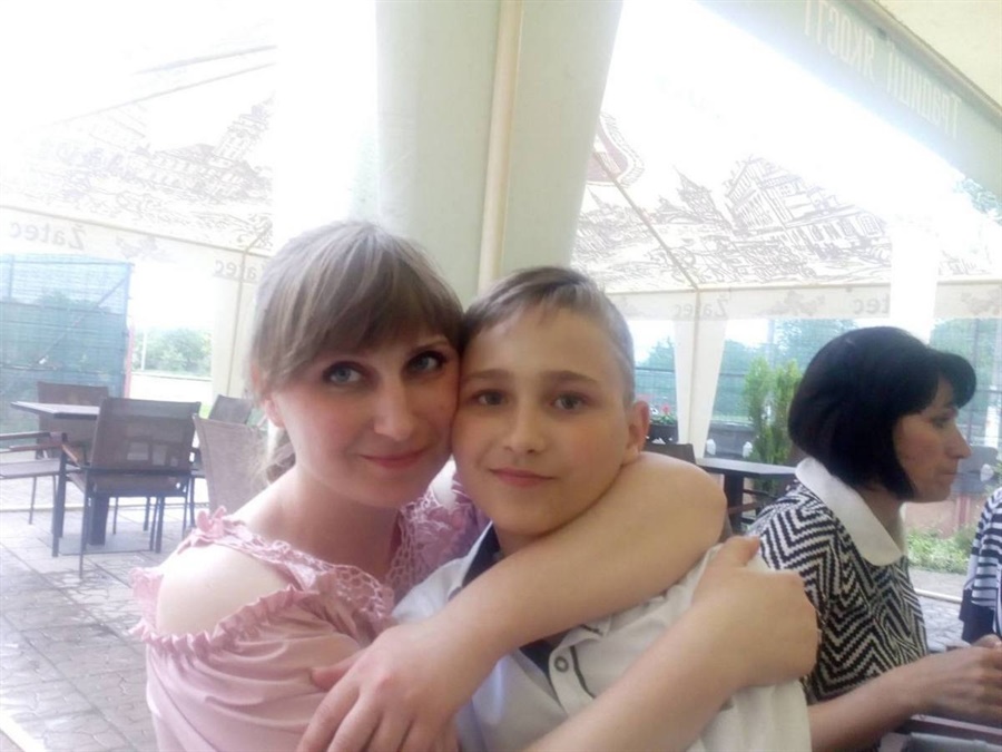 Роман Шияненко з мамою Анною