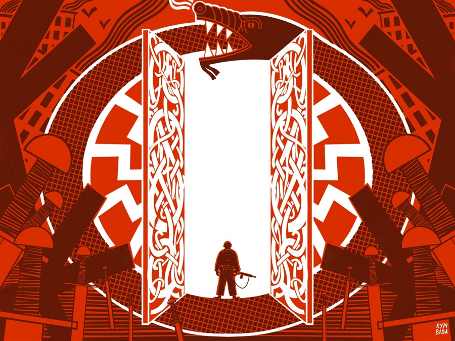 Мама впізнала Володимира за татуюванням Уробороса – міфічного змія, що обвиває кільцем Землю, схопивши себе за хвіст. 