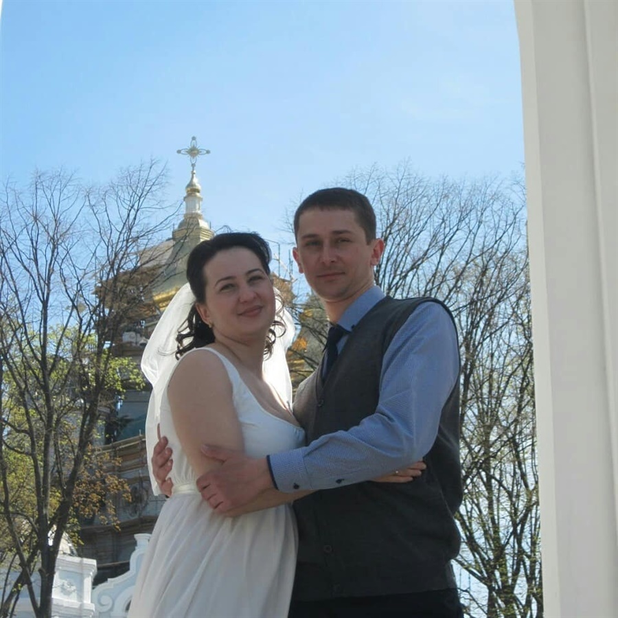 Ольга та Григорій на власному весіллі. Фото: зі сторінки Ольги в інстаграмі.