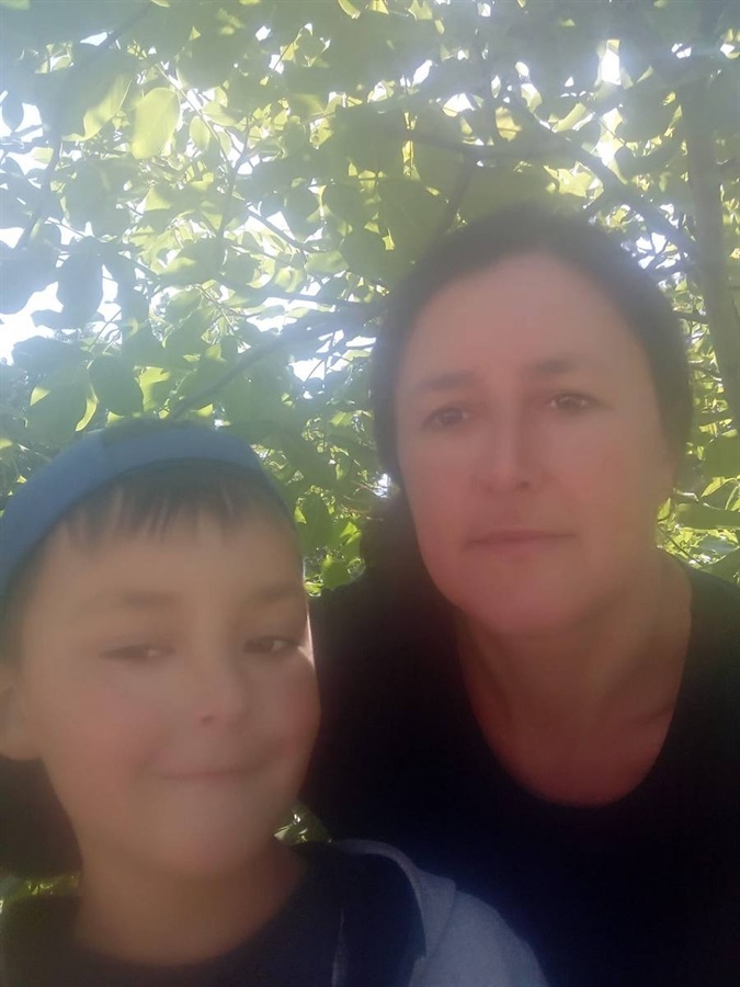 Мар’яна Бєлоконь із сином Данилом. Архів родини Бєлоконь