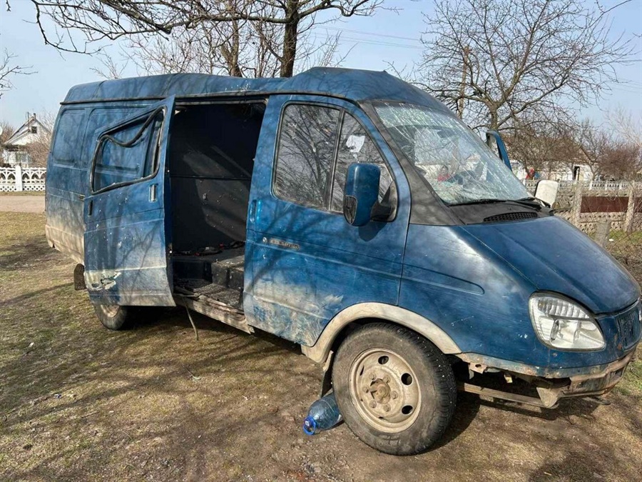 Машина сім’ї Бєлоконь після евакуації з місця трагедії. Архів родини Бєлоконь