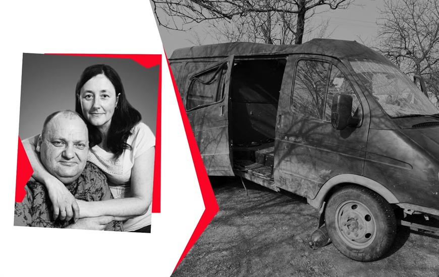 На колінах молилася, щоб залишився хоч тато. Ворожий дрон на Херсонщині забрав життя подружжя – історія пам’яті