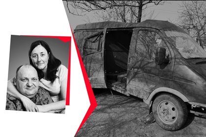 На колінах молилася, щоб залишився хоч тато. Ворожий дрон на Херсонщині забрав життя подружжя – історія пам’яті