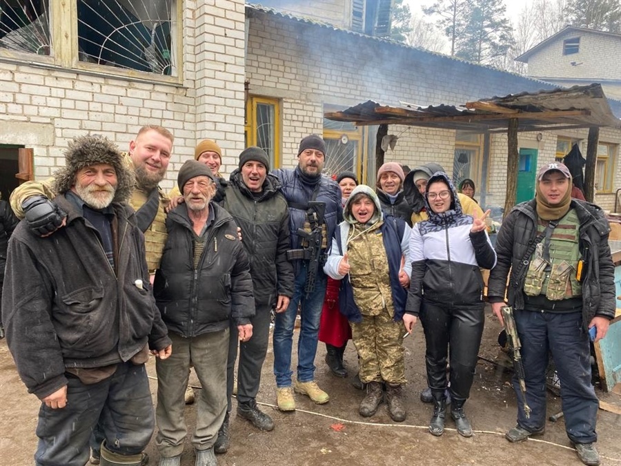Село Ягідне, перша зустріч після звільнення від окупантів