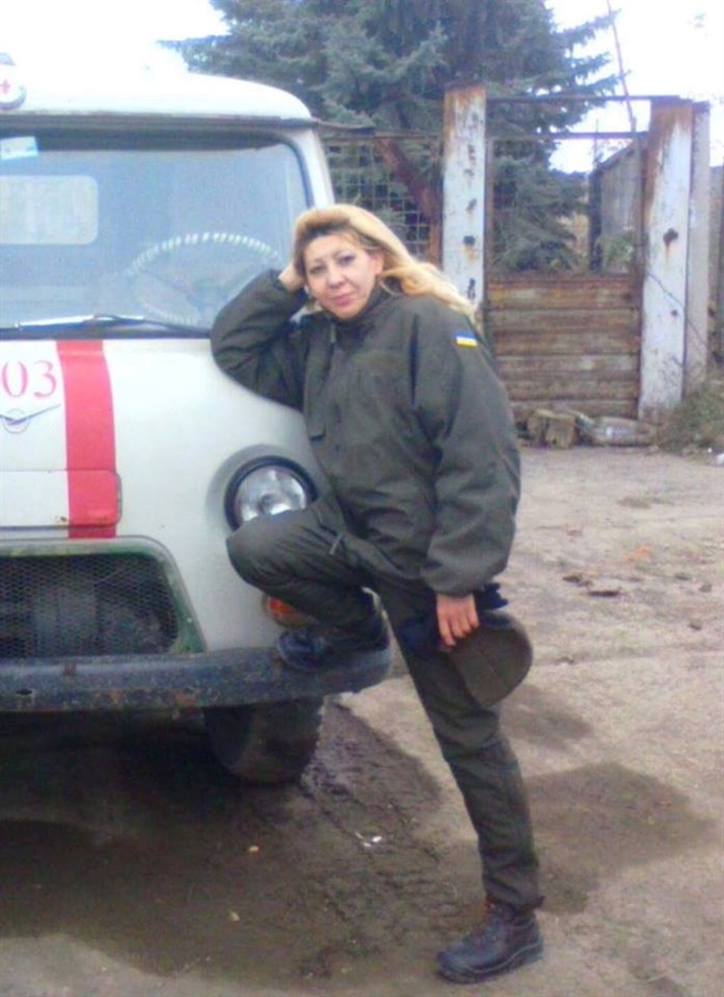 Наталія Хоружа в зоні АТО
