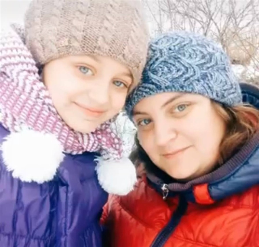 Валерія Хоменко з мамою